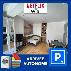 Appartement Chic&cosy F1 Gare Chateaucreux Netflix