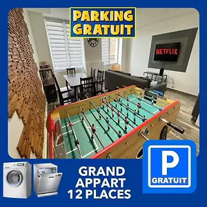 Appartement 22 Chic & Cosy Grand 92m2 Parking Gratuit Hypercentre Netflix